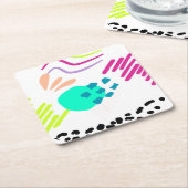 モダンカラフル抽象芸術パターン。 ペーパーコースター (アングル)