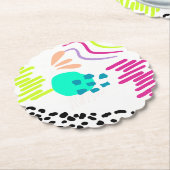 モダンカラフル抽象芸術パターン。 ペーパーコースター (アングル)