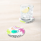 モダンカラフル抽象芸術パターン。 ペーパーコースター (インサイチュ)