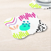 モダンカラフル抽象芸術パターン。 ペーパーコースター (アングル)