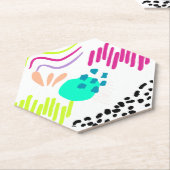 モダンカラフル抽象芸術パターン。 ペーパーコースター (アングル)