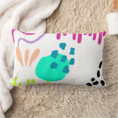 モダンカラフル抽象芸術パターン。 ランバークッション (ブランケット)