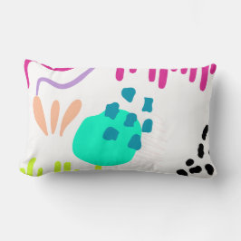 モダンカラフル抽象芸術パターン。 ランバークッション