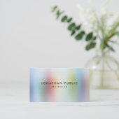 モダンカラフル抽象芸術プロフェッショナルエレガント 名刺 (スタンド正面)