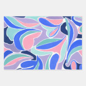 モダンカラフル抽象芸術ラッピング紙シート ラッピングペーパーシート (正面3)