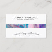 モダンカラフル抽象芸術大理石スワーズGR7 名刺 (裏面)