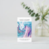 モダンカラフル抽象芸術大理石スワーズGR7 名刺 (スタンド正面)