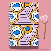 モダンカラフル抽象芸術新学期紫 ノートブック