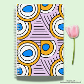 モダンカラフル抽象芸術新学期紫 ノートブック