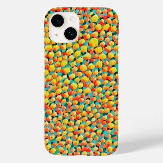 モダンカラフル抽象芸術絵を描球 Case-Mate iPhoneケース (裏面)