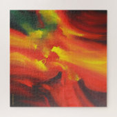モダンカラフル抽象芸術絵画表現者 ジグソーパズル (横)