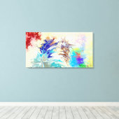 モダンカラフル抽象芸術 キャンバスプリント (インサイチュ (ウッドフロア))