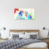 モダンカラフル抽象芸術 キャンバスプリント (インサイチュ (寝室))