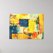 モダンカラフル抽象芸術 キャンバスプリント (正面)