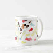 モダンカラフル抽象芸術 コーヒーマグカップ (正面右)