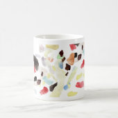 モダンカラフル抽象芸術 コーヒーマグカップ (中央)