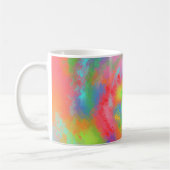 モダンカラフル抽象芸術 コーヒーマグカップ (左)
