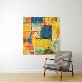 モダンカラフル抽象芸術 タペストリー