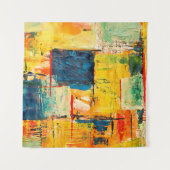 モダンカラフル抽象芸術 タペストリー (正面)