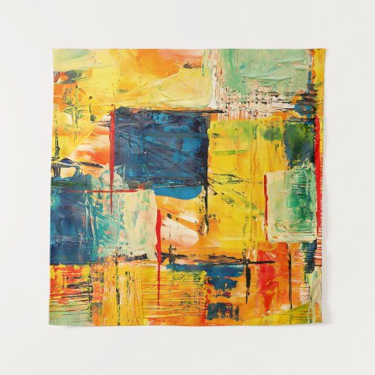 モダンカラフル抽象芸術 タペストリー (正面)