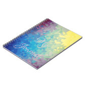 モダンカラフル抽象芸術 ノートブック (左側)