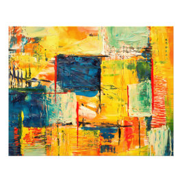 モダンカラフル抽象芸術 フォトプリント           