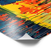 モダンカラフル抽象芸術 フォトプリント            (角)