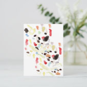 モダンカラフル抽象芸術 ポストカード (スタンド正面)