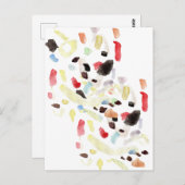 モダンカラフル抽象芸術 ポストカード (正面/裏面)