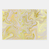 モダンカラフル抽象芸術 ラッピングペーパーシート (正面3)