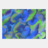 モダンカラフル抽象芸術 ラッピングペーパーシート (正面)