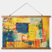 モダンカラフル抽象芸術 吊り下げ型タペストリー (正面)