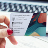 モダンカラフル抽象芸術 名刺