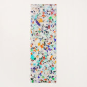 モダンカラフル斑点テラッツォ水絵を描色 ヨガマット (裏面)