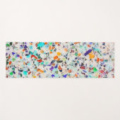 モダンカラフル斑点テラッツォ水絵を描色 ヨガマット (正面(横))