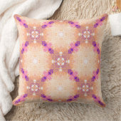 モダンカラフル桃と紫 クッション (ブランケット)