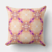 モダンカラフル桃と紫 クッション (正面)