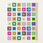 モダンカラフル正方形パターン2023プランナー プランナー手帳 (裏面)