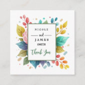 モダンカラフル水の色 エンクロージャーカード (正面)