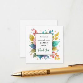 モダンカラフル水の色 エンクロージャーカード