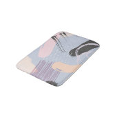 モダンカラフル水彩画 バスマット (アングル)