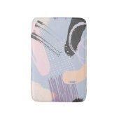 モダンカラフル水彩画 バスマット (正面縦)