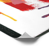 モダンカラフル水彩自由の女神9-11 ポスター (角)