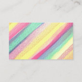 モダンカラフル水色カスタム名刺 プレイスカード (裏面)