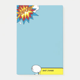 モダンカラフル漫画本芸術ポップ・アートの音声バブル ポストイット