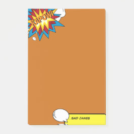 モダンカラフル漫画本芸術ポップ・アートの音声バブル ポストイット