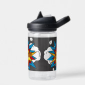 モダンカラフル漫画本KAPOWアポップ・アートのート ウォーターボトル (左面)