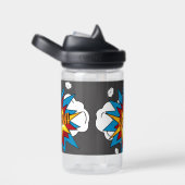 モダンカラフル漫画本KAPOWアポップ・アートのート ウォーターボトル (右面)