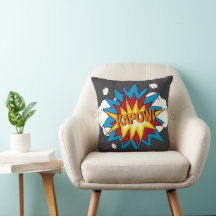 モダンカラフル漫画本KAPOWアポップ・アートのート