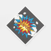 モダンカラフル漫画本KAPOWアポップ・アートのート スタンダードランチョンナプキン (角)